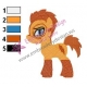 Kid Flash Pony Teen Titans Embroidery Design
